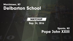 Matchup: Delbarton vs. Pope John XXIII  2016