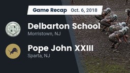 Recap: Delbarton School vs. Pope John XXIII  2018