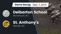 Recap: Delbarton School vs. St. Anthony's  2018