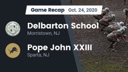 Recap: Delbarton School vs. Pope John XXIII  2020