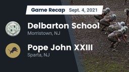 Recap: Delbarton School vs. Pope John XXIII  2021