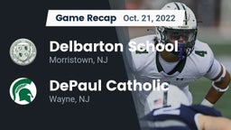Recap: Delbarton School vs. DePaul Catholic  2022