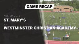 Recap: St. Mary's  vs. Westminster 2016