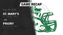 Recap: St. Mary's  vs. Priory  2016