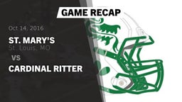 Recap: St. Mary's  vs. Cardinal Ritter 2016