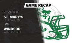 Recap: St. Mary's  vs. Windsor  2016