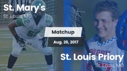 Matchup: St. Mary's vs. St. Louis Priory  2017