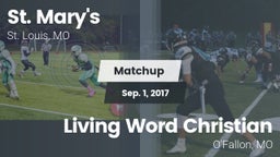 Matchup: St. Mary's vs. Living Word Christian  2017