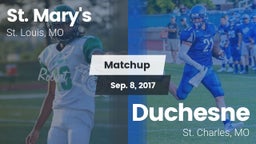 Matchup: St. Mary's vs. Duchesne  2017