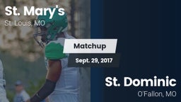 Matchup: St. Mary's vs. St. Dominic  2017