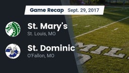 Recap: St. Mary's  vs. St. Dominic  2017