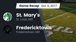 Recap: St. Mary's  vs. Fredericktown  2017
