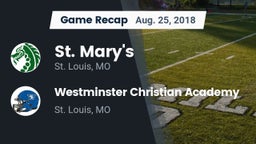 Recap: St. Mary's  vs. Westminster Christian Academy 2018