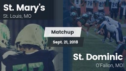 Matchup: St. Mary's vs. St. Dominic  2018