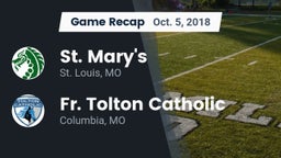 Recap: St. Mary's  vs. Fr. Tolton Catholic  2018