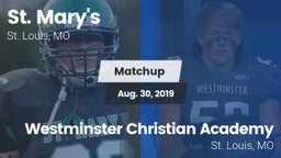 Matchup: St. Mary's vs. Westminster Christian Academy 2019
