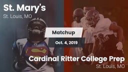 Matchup: St. Mary's vs. Cardinal Ritter College Prep 2019