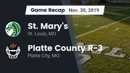 Recap: St. Mary's  vs. Platte County R-3 2019
