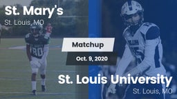 Matchup: St. Mary's vs. St. Louis University  2020