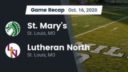 Recap: St. Mary's  vs. Lutheran North  2020