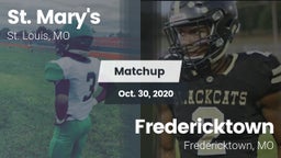 Matchup: St. Mary's vs. Fredericktown  2020