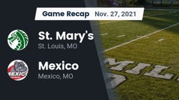 Recap: St. Mary's  vs. Mexico  2021