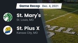 Recap: St. Mary's  vs. St. Pius X  2021