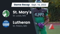 Recap: St. Mary's  vs. Lutheran  2022