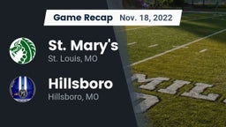Recap: St. Mary's  vs. Hillsboro  2022