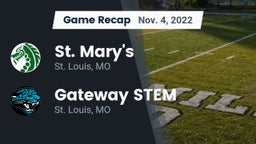 Recap: St. Mary's  vs. Gateway STEM  2022