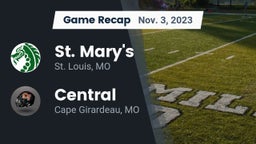Recap: St. Mary's  vs. Central  2023