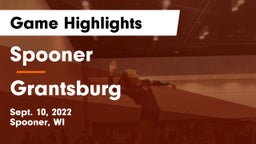 Spooner  vs Grantsburg Game Highlights - Sept. 10, 2022