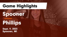 Spooner  vs Phillips  Game Highlights - Sept. 9, 2023
