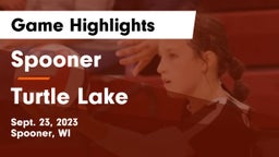 Spooner  vs Turtle Lake  Game Highlights - Sept. 23, 2023