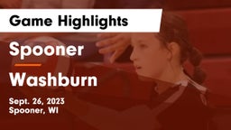 Spooner  vs Washburn Game Highlights - Sept. 26, 2023