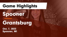 Spooner  vs Grantsburg Game Highlights - Oct. 7, 2023