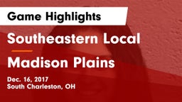 Southeastern Local  vs Madison Plains  Game Highlights - Dec. 16, 2017