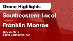 Southeastern Local  vs Franklin Monroe  Game Highlights - Jan. 25, 2018