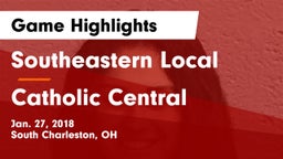 Southeastern Local  vs Catholic Central  Game Highlights - Jan. 27, 2018