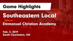 Southeastern Local  vs Emmanuel Christian Academy Game Highlights - Feb. 2, 2019