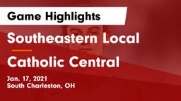 Southeastern Local  vs Catholic Central  Game Highlights - Jan. 17, 2021
