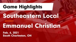 Southeastern Local  vs Emmanuel Christian Game Highlights - Feb. 6, 2021
