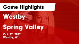 Westby  vs Spring Valley Game Highlights - Oct. 22, 2022