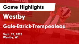Westby  vs Gale-Ettrick-Trempealeau  Game Highlights - Sept. 26, 2023