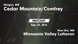 Matchup: Cedar vs. Minnesota Valley Lutheran  2016