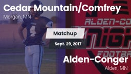 Matchup: Cedar vs. Alden-Conger  2017