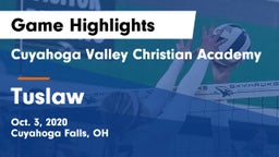Cuyahoga Valley Christian Academy  vs Tuslaw  Game Highlights - Oct. 3, 2020