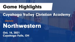 Cuyahoga Valley Christian Academy  vs Northwestern  Game Highlights - Oct. 14, 2021
