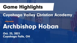 Cuyahoga Valley Christian Academy  vs Archbishop Hoban  Game Highlights - Oct. 23, 2021