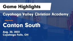 Cuyahoga Valley Christian Academy  vs Canton South  Game Highlights - Aug. 30, 2022